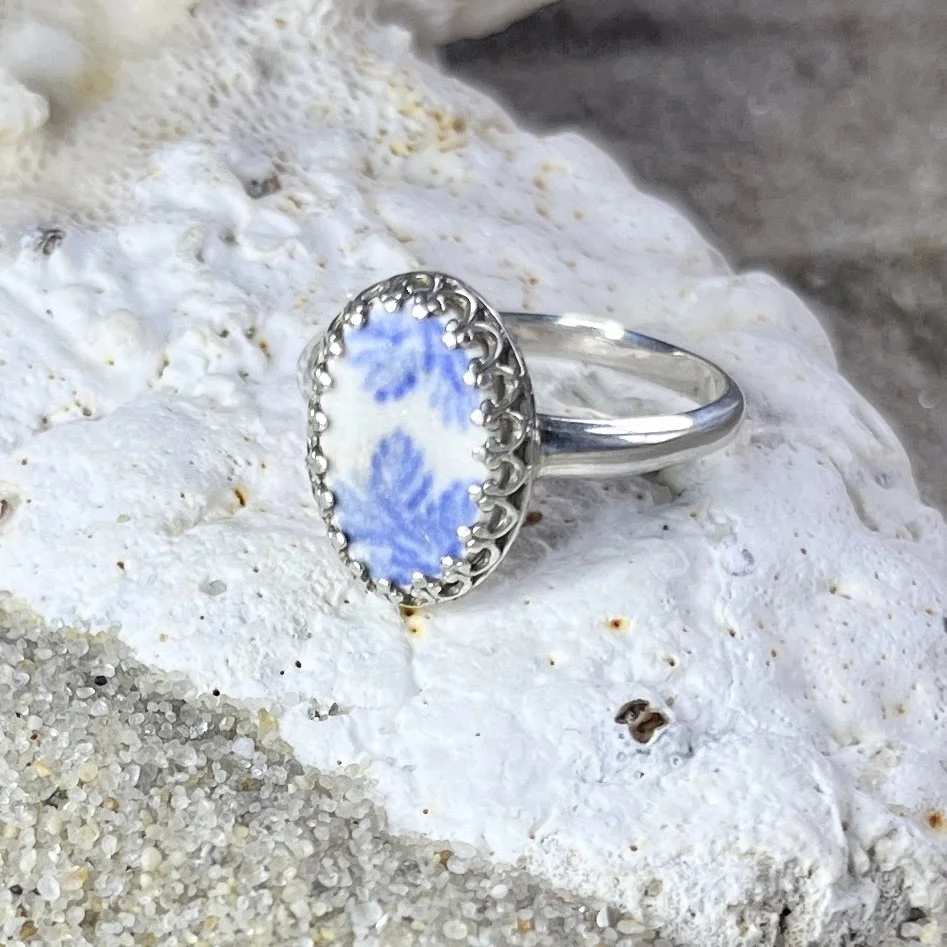 Blue Transfer Ware Sea Pottery Ring.jpg