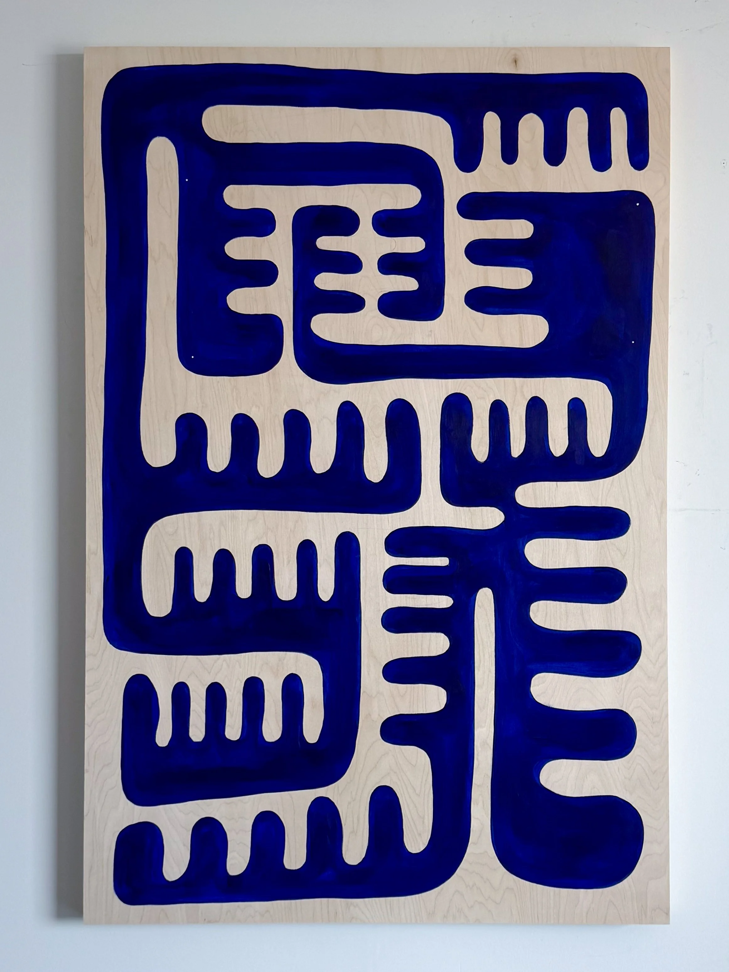 pugna - acrylic on wood - 40" x 60"