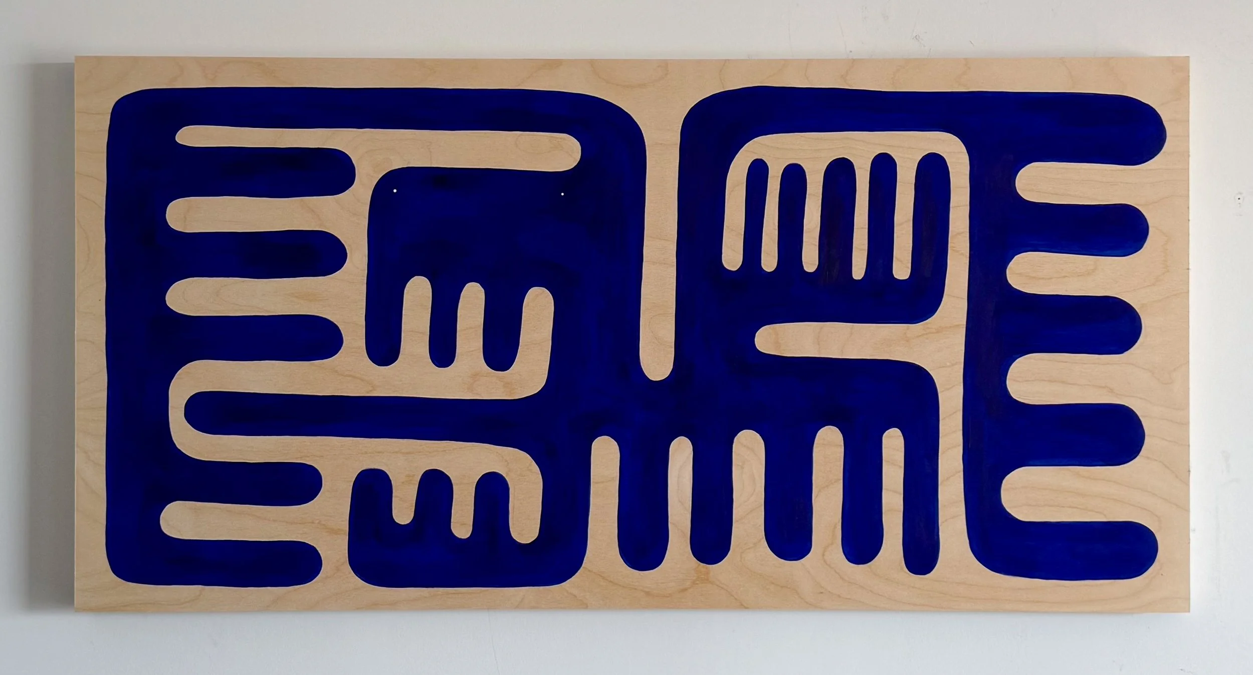 se lambere - acrylic on wood - 48" x 24" - 2025