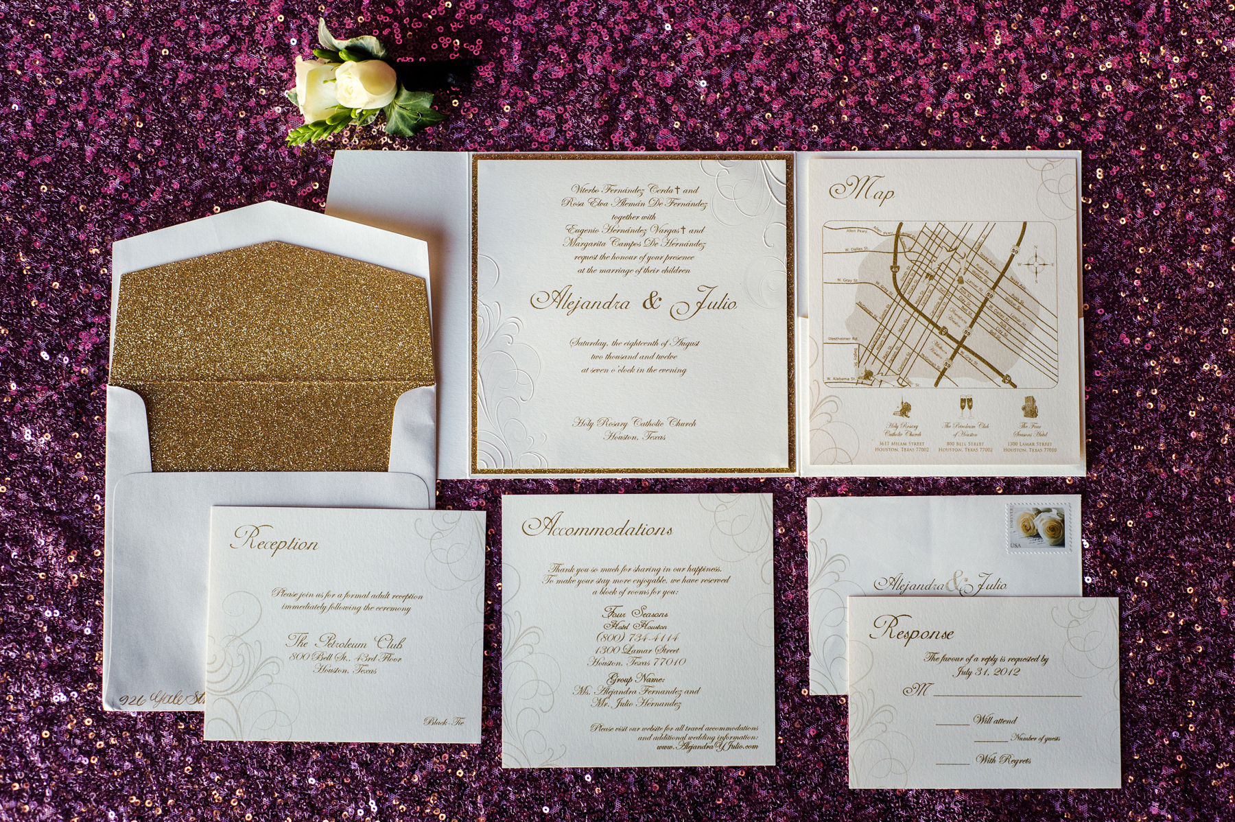  daytoremember.net | Motley Mélange | Wedding Stationery | A Day To Remember Houston Wedding Planning and Design 