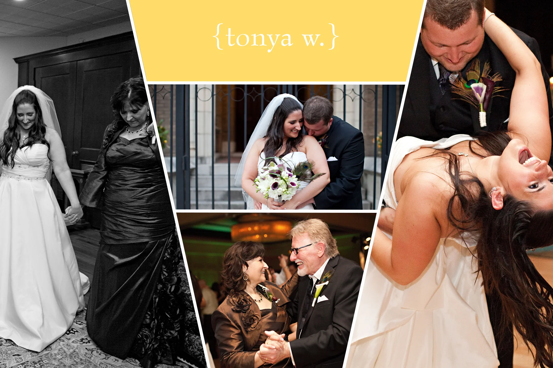 "As the mother of the bride, I am so thankful that we found Claudia at A Day To Remember. She handled the many details of my daughter’s wedding including the planning, floral arrangements and cakes as well as the day-of stationery. She was able to pinpoint my daughter’s personality and taste to create an experience that captured exactly what my daughter envisioned for her wedding ceremony and reception. She coordinated the many vendors and prepared detailed itineraries and timelines that kept a very large bridal party well informed. She designed and produced ceremony and reception programs, seating charts and corresponding table number stands that beautifully coordinated my daughter’s colors and theme. In fact, friends and family are still complimenting us on the level of detail that was displayed in stationery products and floral arrangements that tied to the theme. Claudia’s knowledge, expertise and passion make her an invaluable resource for a bride and her mother. She is extremely organized, high energy and worked tirelessly (without sleep on a couple of occasions!) to ensure my daughter’s dreams came true. She consistently made herself available via email, phone and personal meetings for the many, many questions that arise when planning such an important event. As the mother of the bride, I wanted to “be there” for my daughter on her wedding day. I was able to relax and enjoy the day and evening knowing that Claudia was there to make sure everything went smoothly. Without hesitation, I would highly recommend Claudia and her staff at A Day To Remember to my friends and family." — Tonya, Mother of the Bride, The Conrad Hilton Hotel