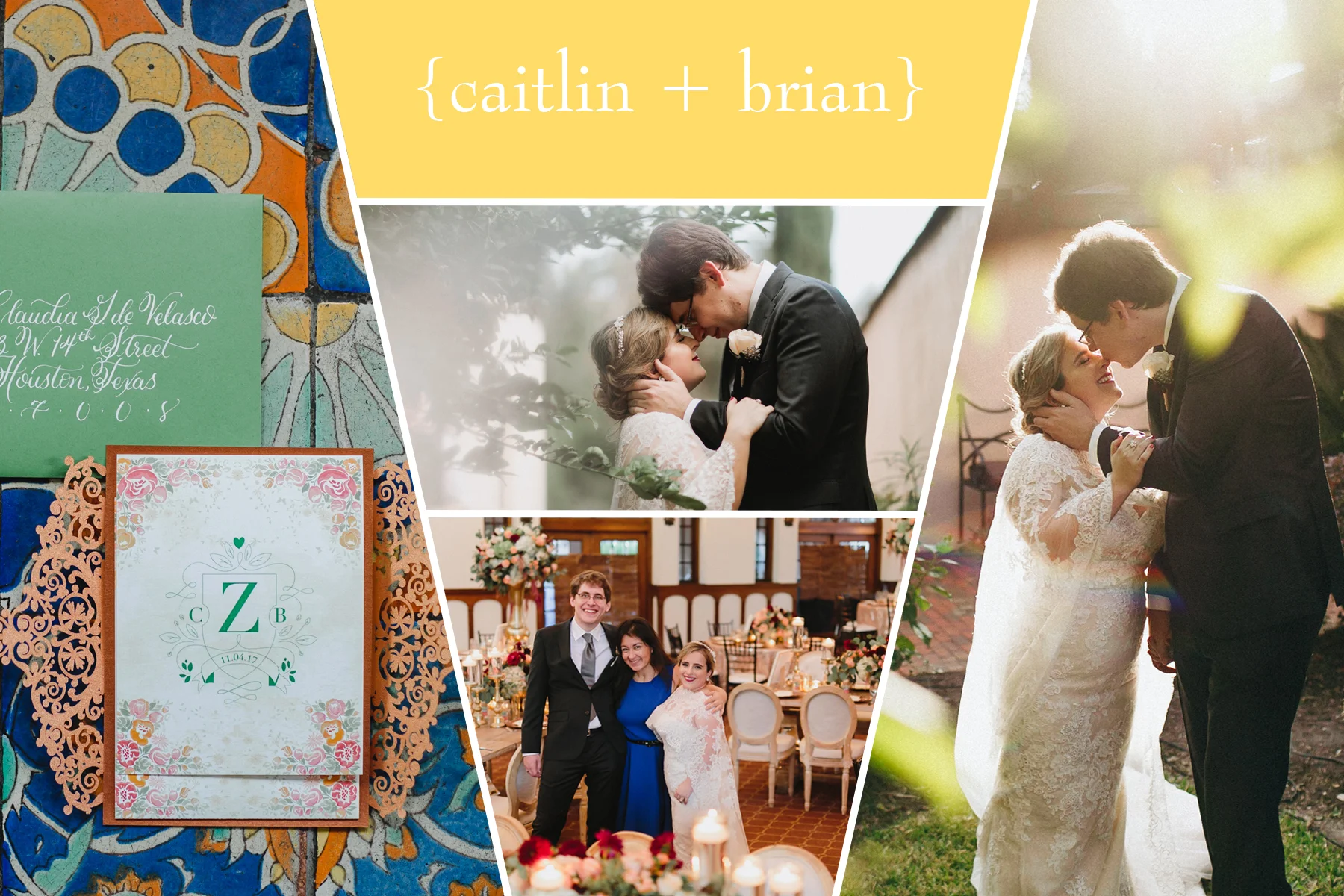 "I can't stress enough how absolutely amazing our experience was with Claudia and her Day to Remember team. They've been in the business for many years and are literally "in" with every single vendor, venue, band, etc. I had the most magical of weddings because of Claudia, and I was practically stress-free the entire time. She worked with my weird schedule and personality. I don't think anything could have been better. If you're planning a wedding, please please consider hiring the best planner in the area. If I could give a million stars, I would." — Caitlin and Brian, The Parador