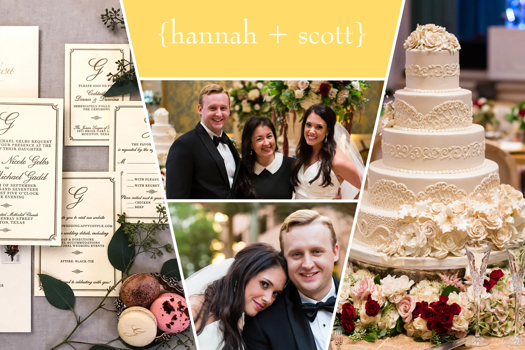 "My fiance and I were in search of a fun-loving, high energy, friendly Wedding Planner who both of our families would work well with in planning during the 9 month engagement...that is EXACTLY what we got with Claudia from A Day to Remember! She could not have designed a more perfect, incredible, and elegant reception. The day of the wedding was zero stress and both families were able to truly enjoy the day. I honestly do not know what we would have done without Claudia!" — Hannah and Scott, The Junior League of Houston