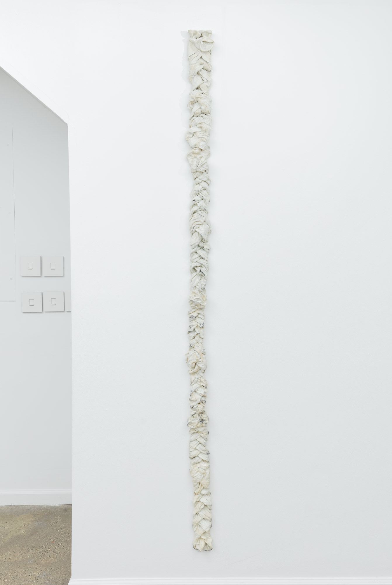 Out on a limb 2017 porcelain dimension variable (this installation: 5 x 90 x 3 inches)