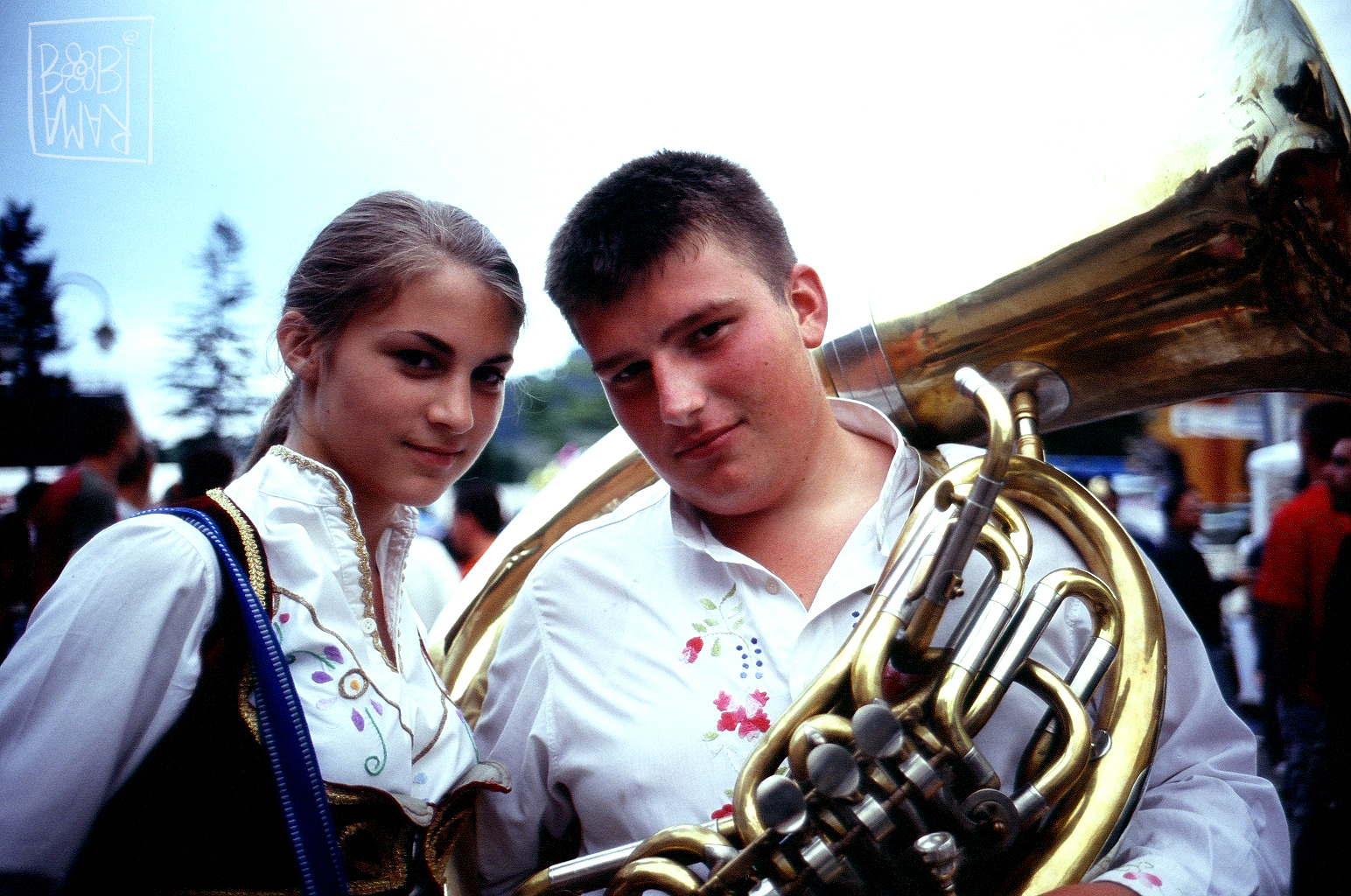 Young couple at Guča Festival