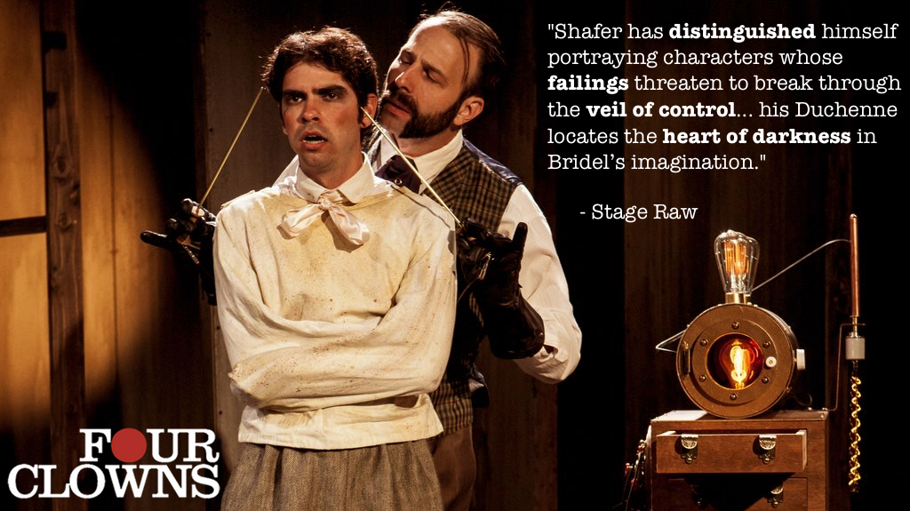 as Dr. Duchenne in "Lunatics & Actors"