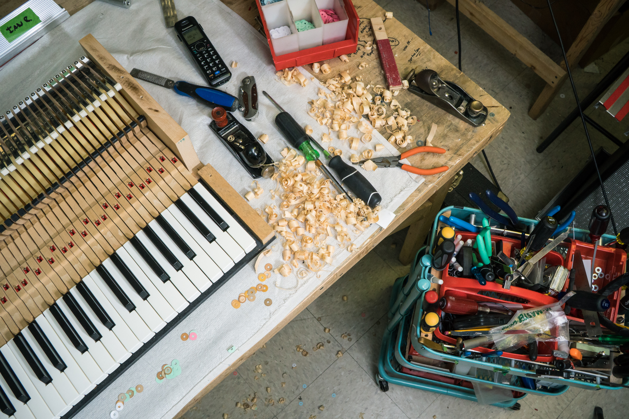 Fender Rhodes Repair - Key Shavings.jpg