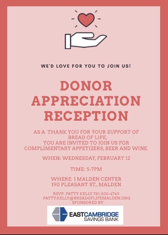 Donor Appreciation Reception