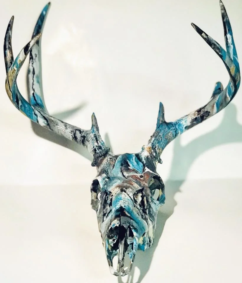 Rustic Abstraction Skull