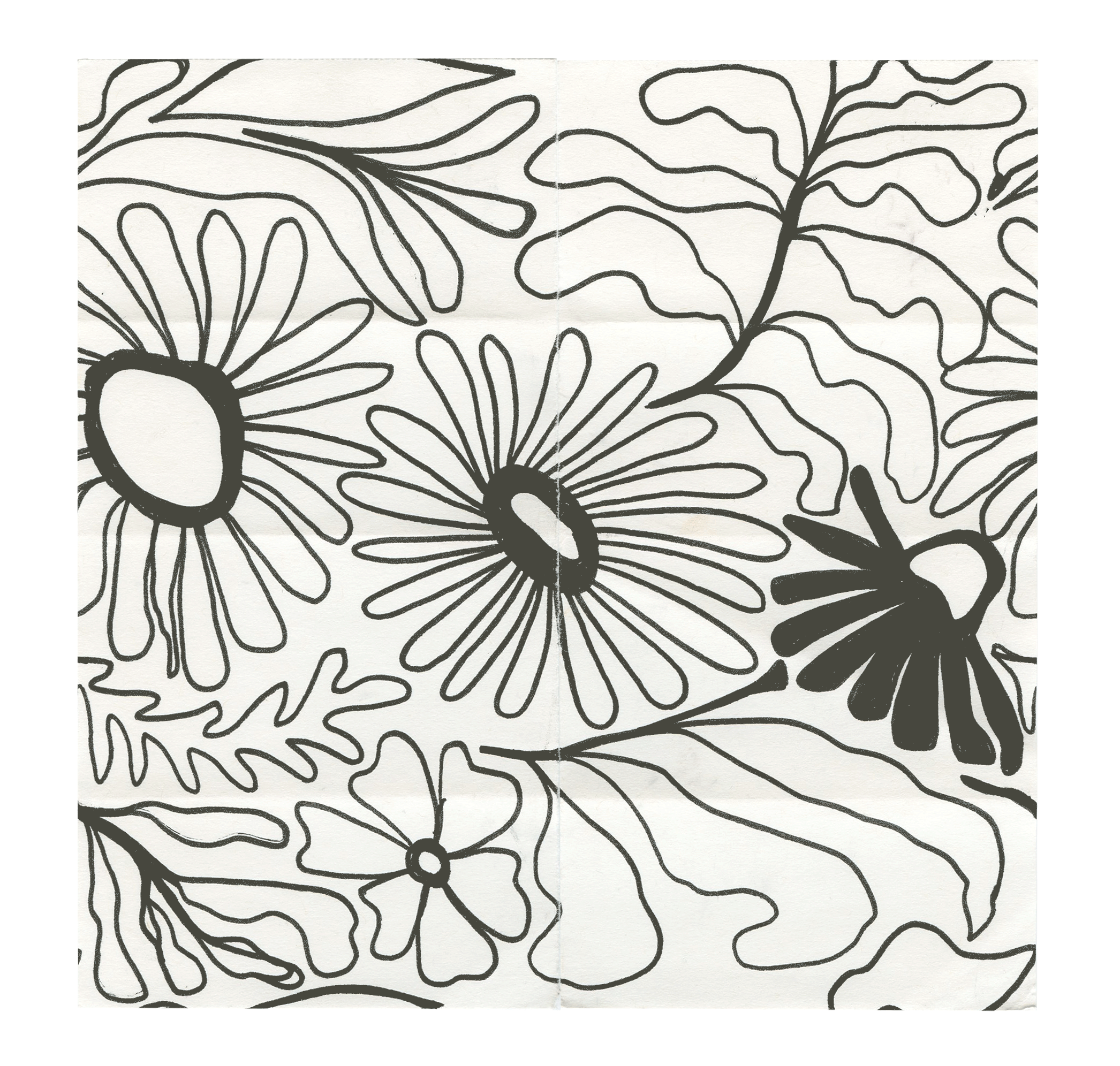 Square Pattern Paper Sketch