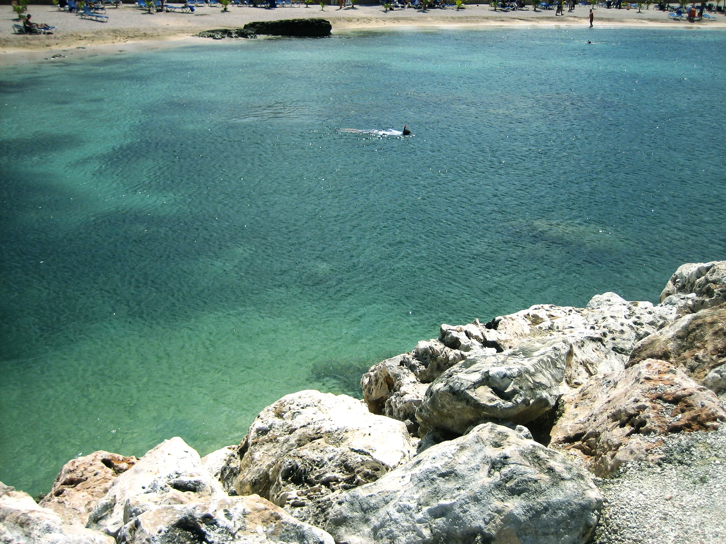  Kendall exploring the cove 