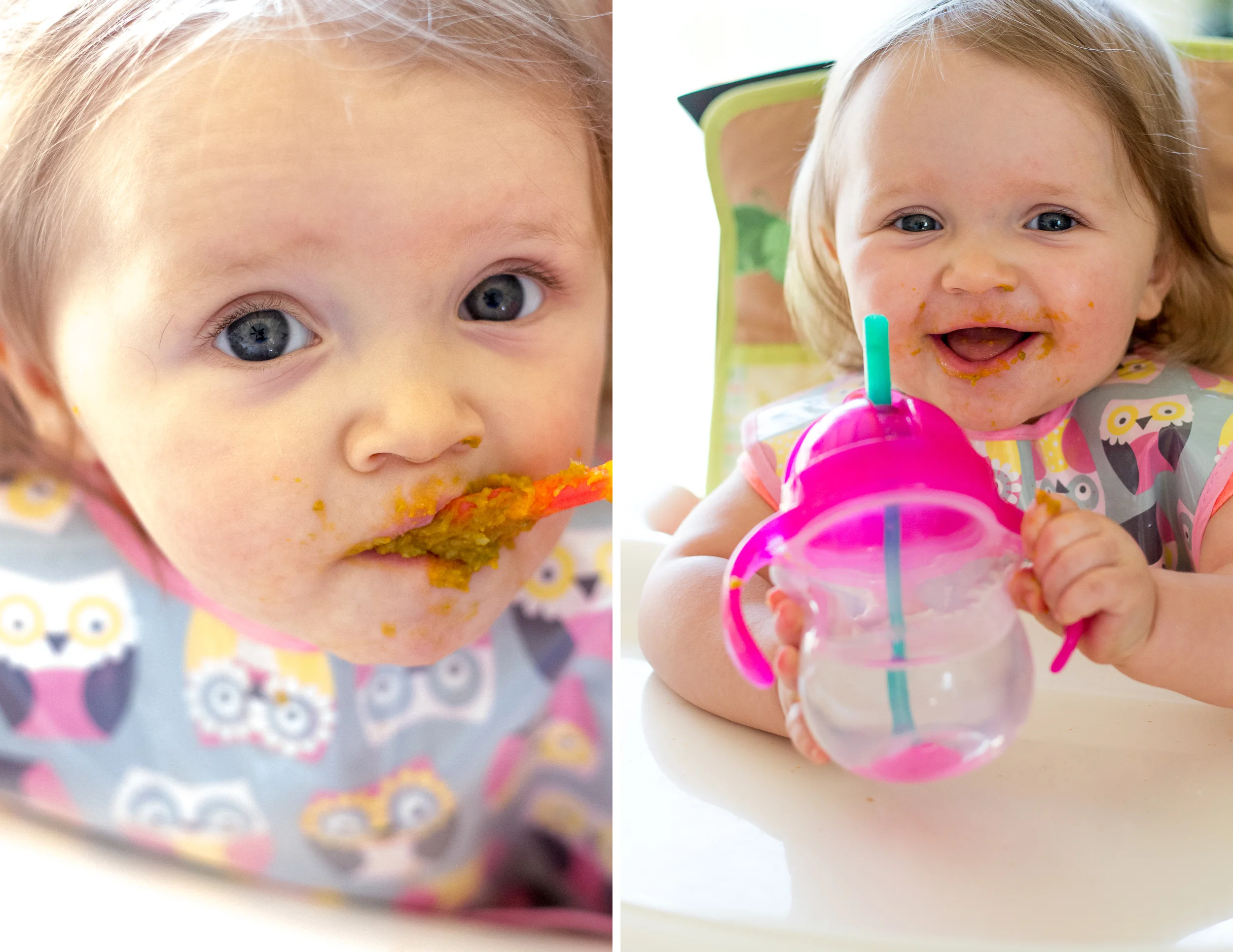 I'd say Lucy likes her food!