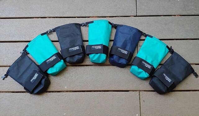 Batch of black, teal, navy saddle sacks headed out.  Thanks again for the big response to these.  Honestly thought I was just making 1 for myself, but really stoked to make them for everyone