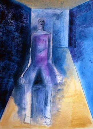 Untitled - Oil Pastel on paper 53cm x 40cm 1976