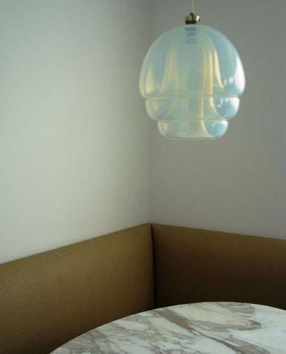 opalescent glass pendant