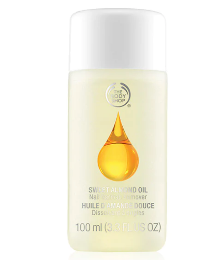 Almond oil polish remover by The Body Shop