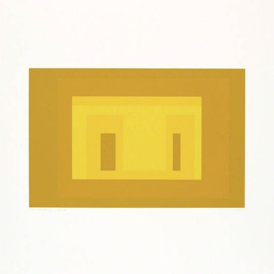 Josef Albers, color screenprint from Ten Variants , 1966.