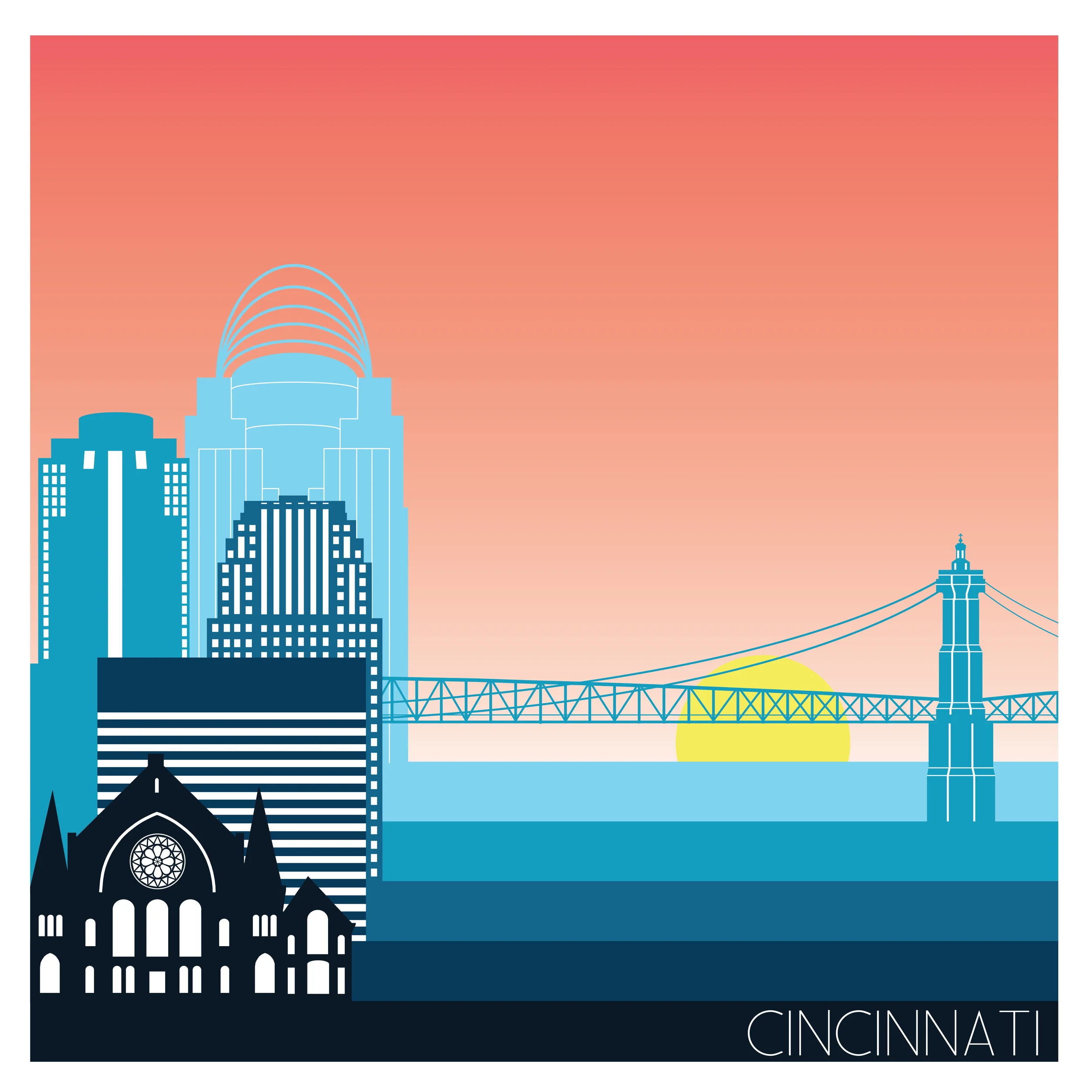 Cincinnati OHIO, Down by The River