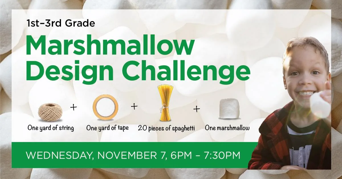 1st -3rd Grade Marshmallow Design Challenge
