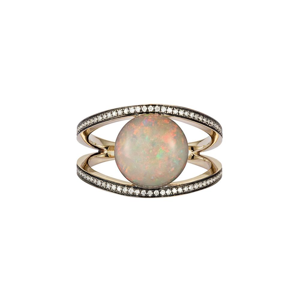 Opal Rhombus Ring