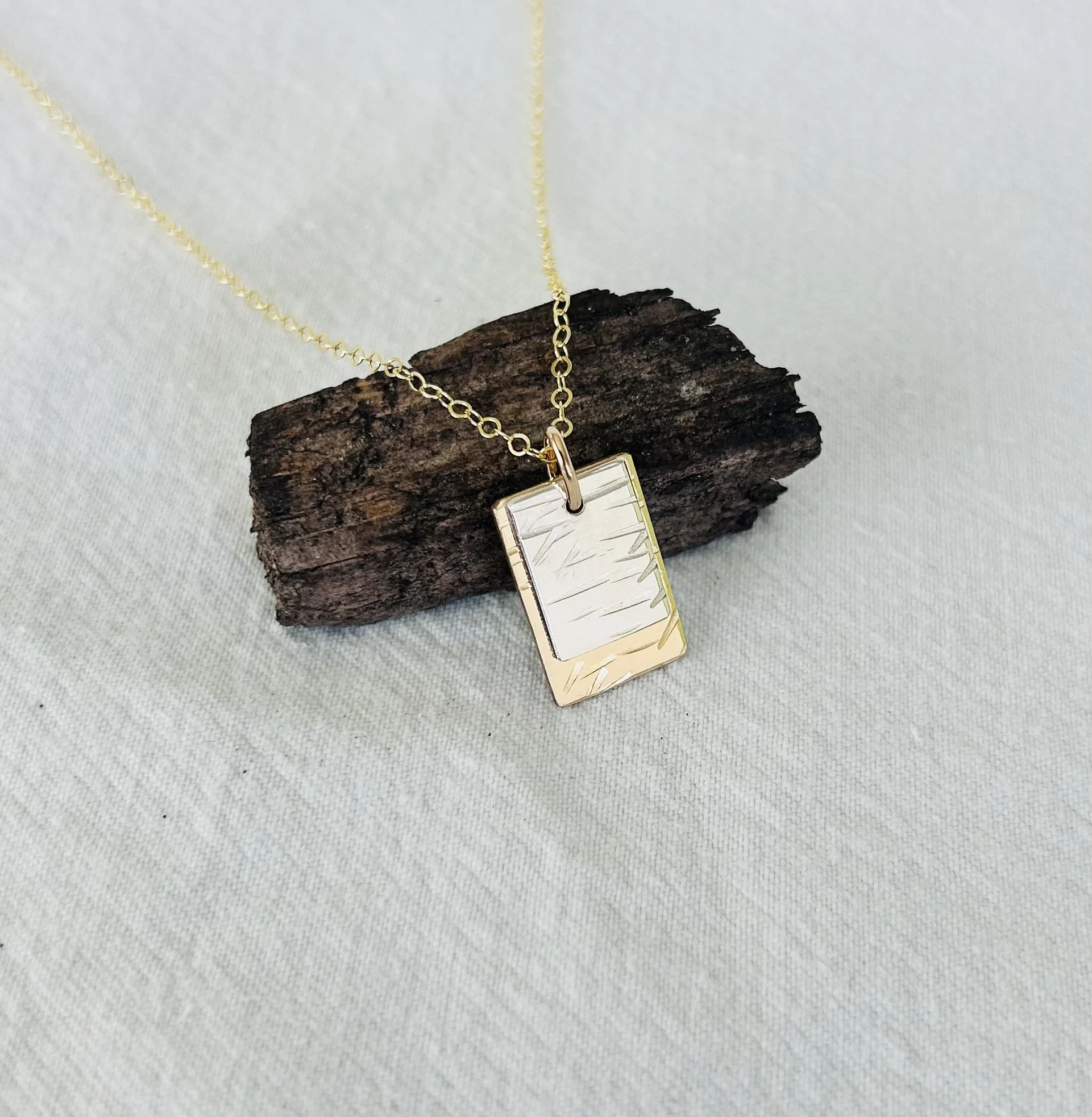 14K Gold Filled and Sterling Silver Necklace