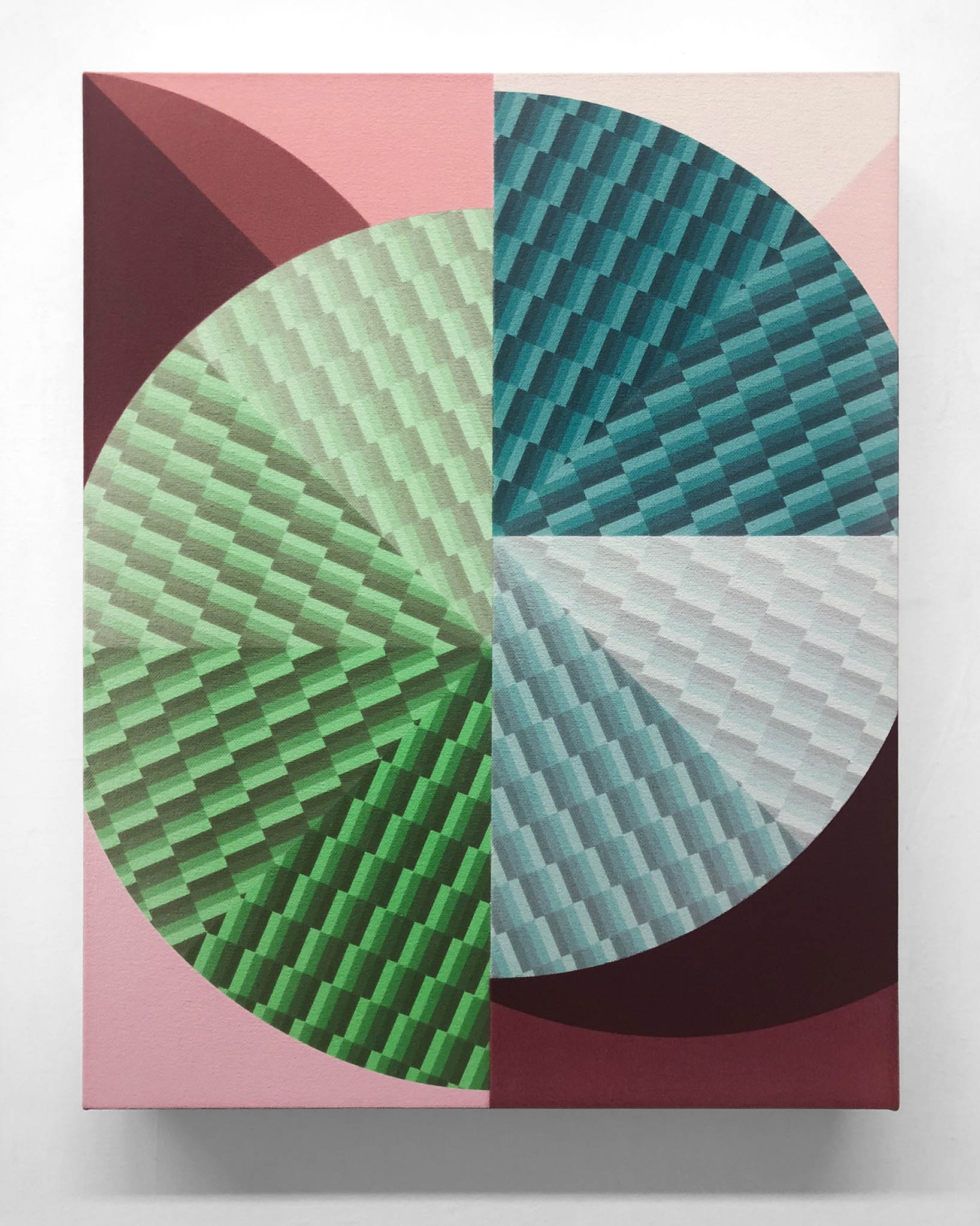 Tone Parallel Nº. 2 2019 Acrylic on canvas over panel 14 x 11 inches