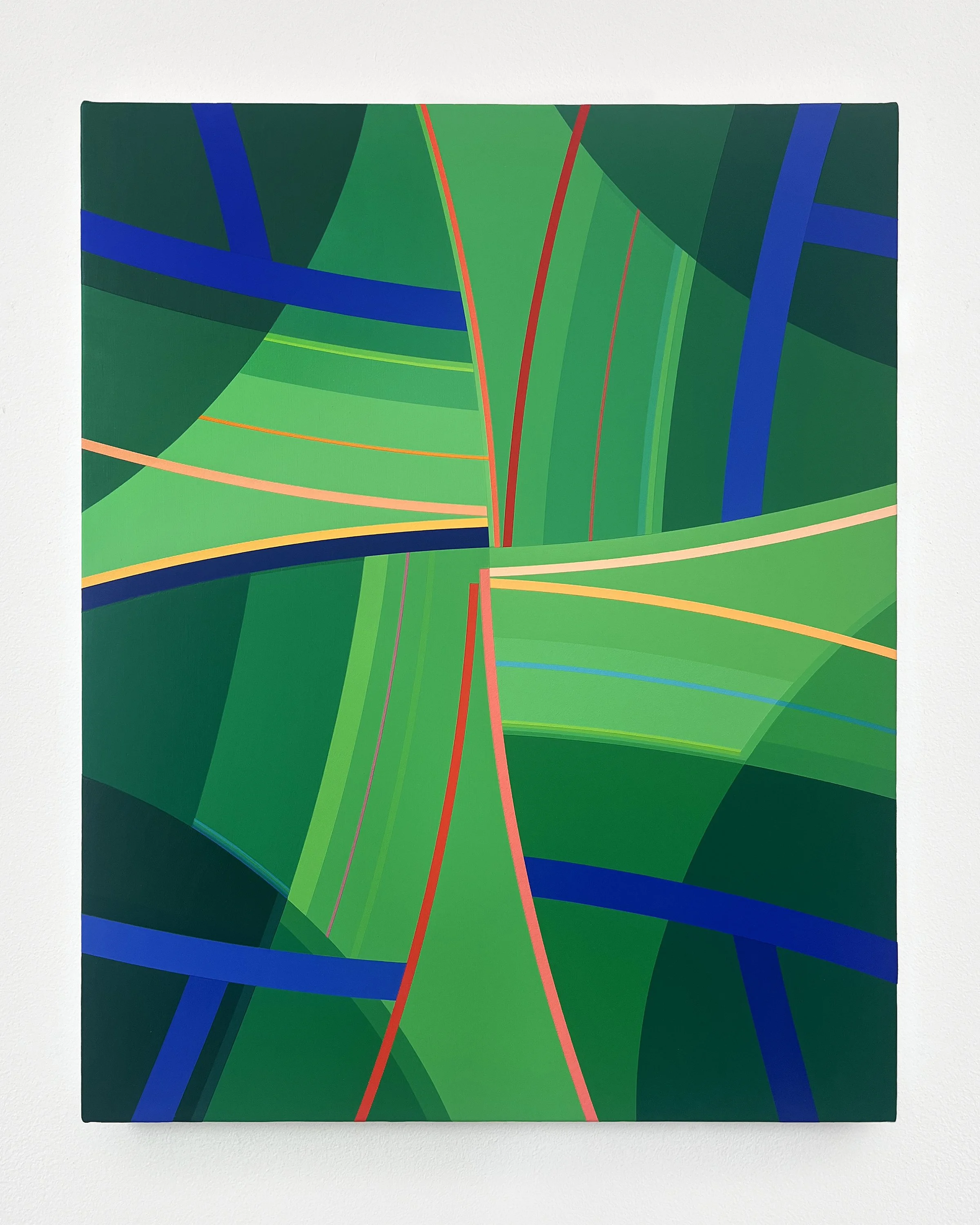   Fruited Vault Nº. 2  2025 Acrylic on canvas over panel 20 × 16 in 