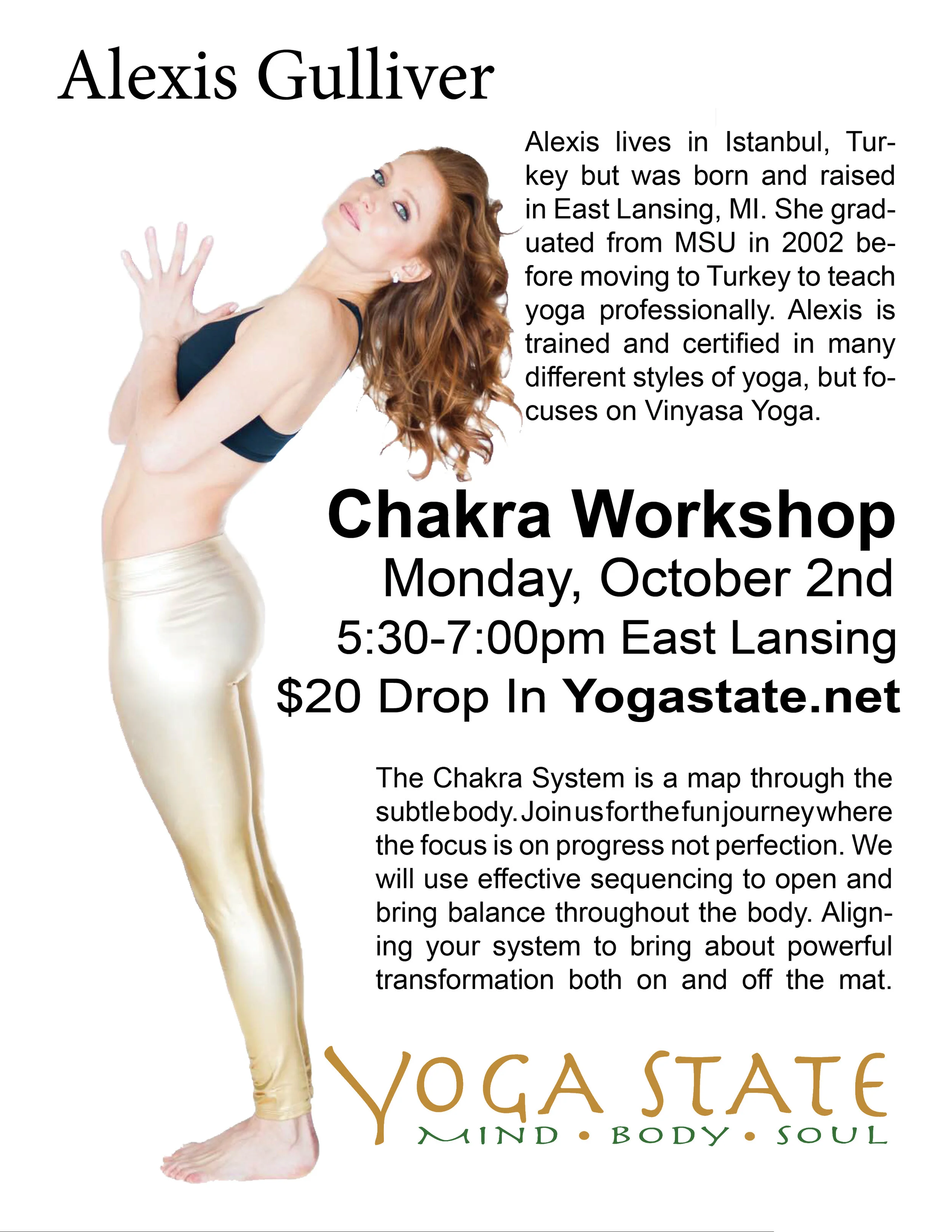 Chakra Workshop - East Lansing Alexis Gulliver