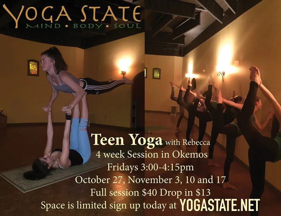 Teen Yoga 4 Week Workshop