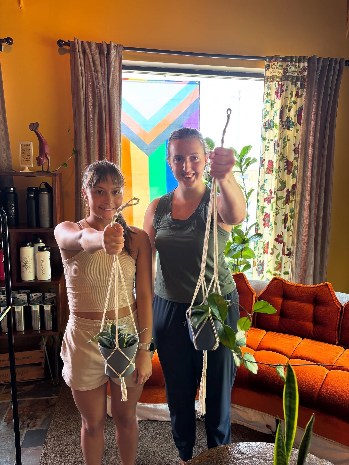 We had the best time flowing, creating, and connecting at our Yoga, Macrame & Plant Workshop this weekend! 🧘‍♀️🌿
It's so fun to come together as a community to move and craft! Yoga is so much more than what happens on the mat!
Should we d