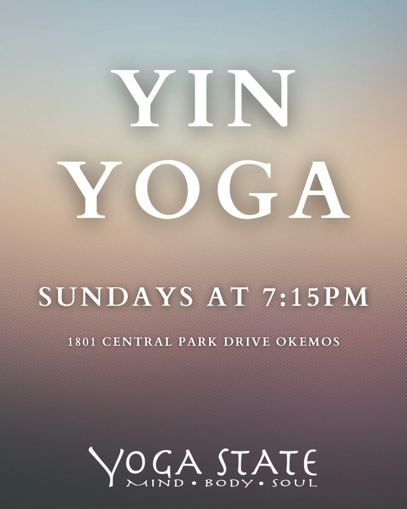 Yin is back!! But, what is it?

Yin Yoga is a practice focused on working past the superficial layer of muscle into the deeper connective tissues &ndash; ligaments, tendons, fascia. While heat is perfect to allow the muscles to relax and lengthen in 