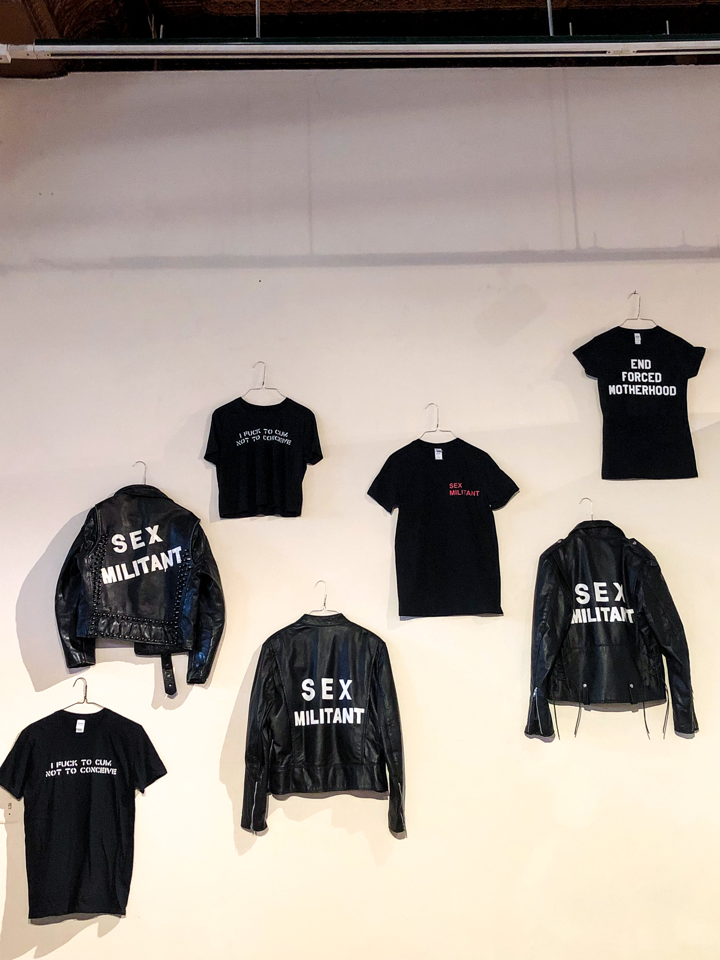 "SEX MILITANT" installation view.