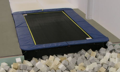 rygrad Leopard boom 6' x 12' Straight Frame Trampoline with Dave Ross Bed — Glory and Power  Enterprises