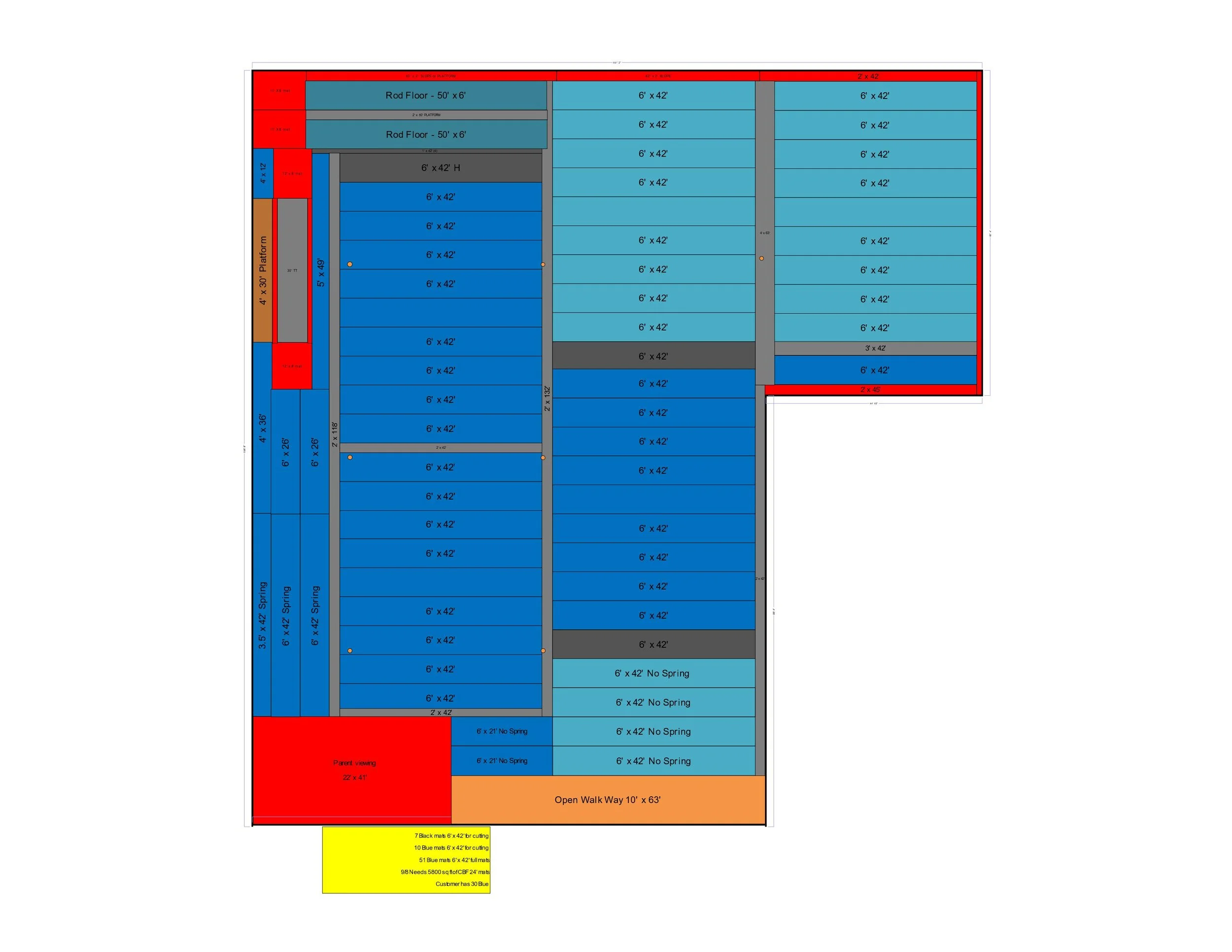 Cheer & Gymnastics CAD Gym Designs — Power Equipment — Power Equipment