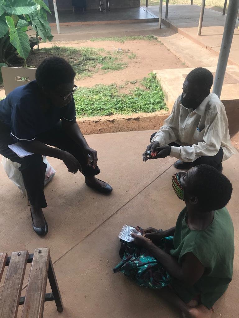 Nurse Christina with Patients