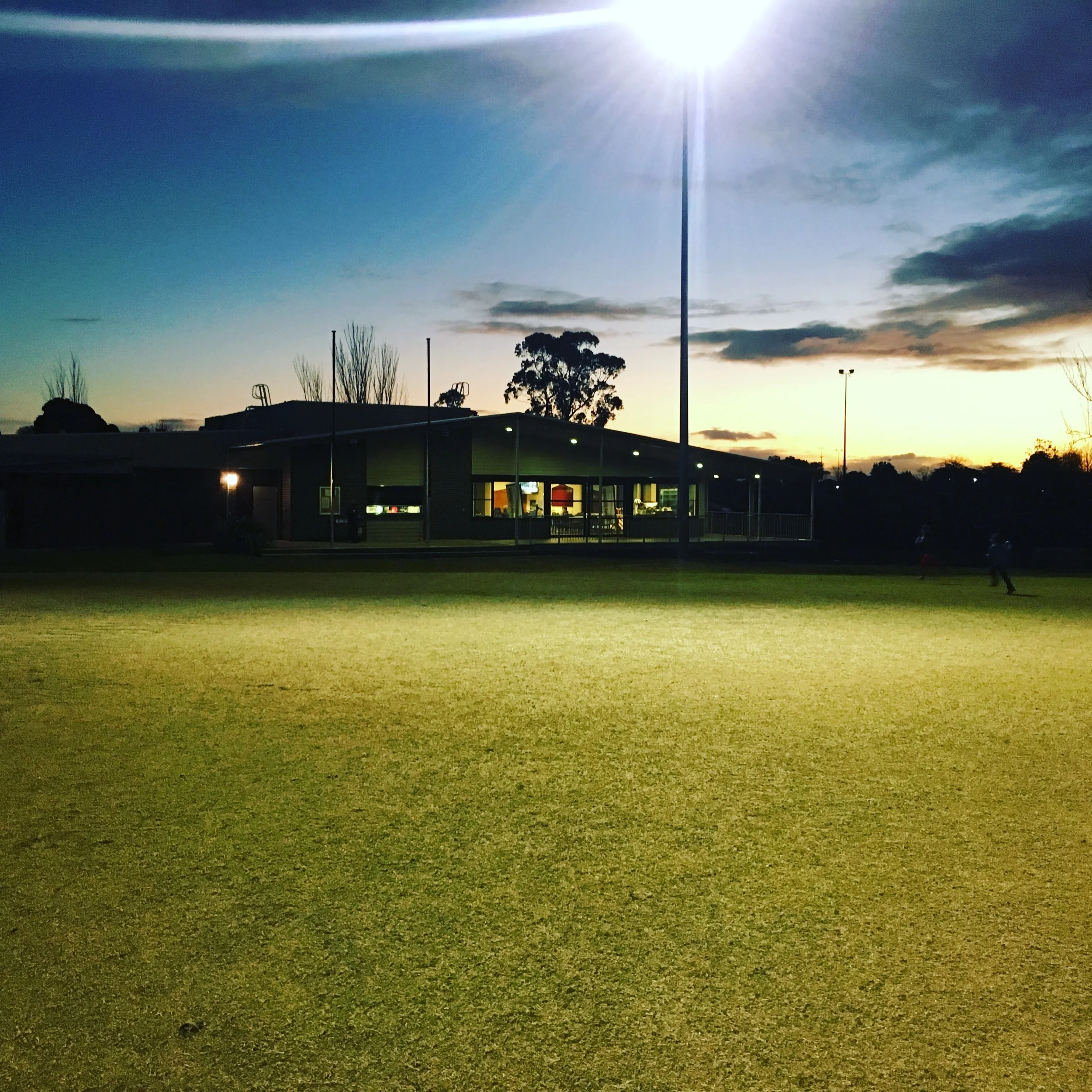 Our tranquil grounds at dusk......