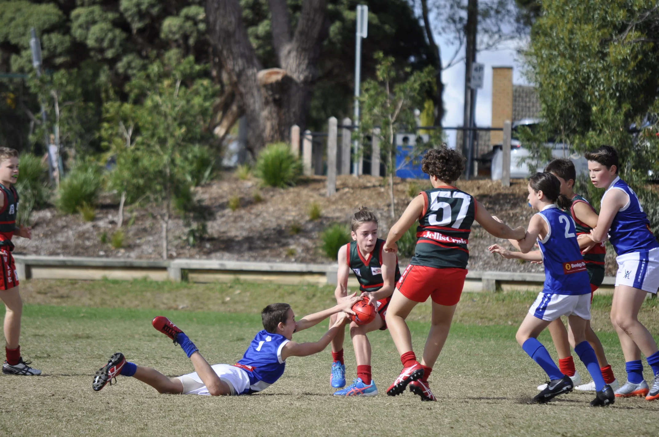Ollie from EcoGroup U13 Green won Goal of the Day for this goal, a quick snap off the outside of his right boot!