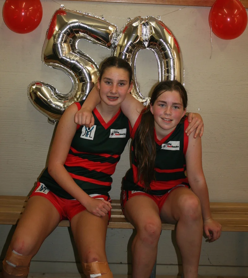 Congratulations Sophie and Ginger on reaching 50 games for Ashy.