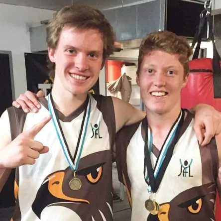 Dreams come true when playing in the YJFL. Congrats to best mates Matt Rowell from @canterburycobras and Noah Anderson @boroondara_hawks on their 1st and 2nd placing in the AFL Draft last night. Look out @gcsuns ☀️Good luck to all other potential national draftees for selection tonight 🤞🏼🤞🏼🤞🏼