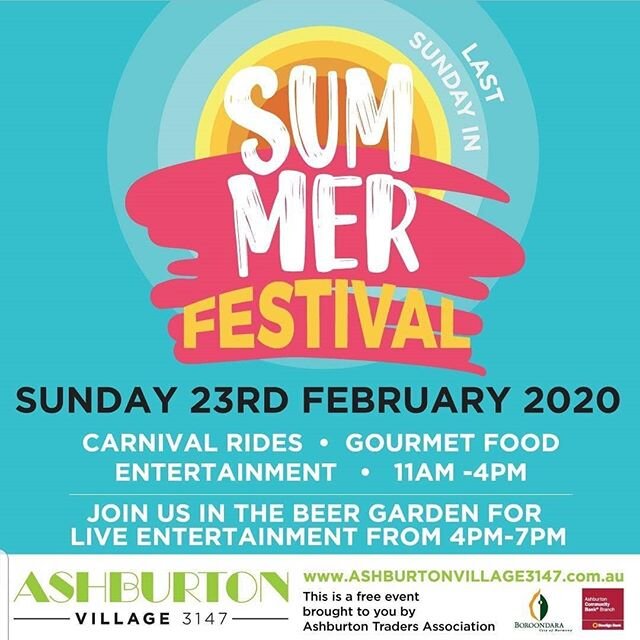 It's that time of the year again!

Ashy Redbacks are proud to announce that we will be running a stall at the Ashburton Summer Festival on Sunday 23rd February 2020! 🔴💚🔴💚 Come down and visit the stall for the handball competition, $50 Ashy merchandise raffle and Ashy themed face painting - something for everybody! 🕷🕷🕷 Representatives from the club will be around to chat about any questions you may have regarding the 2020 season including Registration for juniors and Auskick, training (both preseason and in-season) or to just become familiar with the great community surrounding the club! 
There will also be awesome Ashy merchandise and lolly bags on sale as well as all the other awesome entertainment at the festival! 🥳🕷💚🔴 #ashysummerfestival #redbacks #sundayfunday #yearofthespider