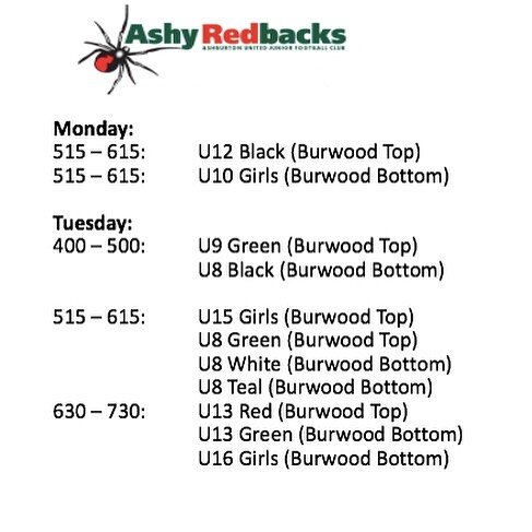 Training schedule for the upcoming week - a few more teams back out on the track β€οΈπ