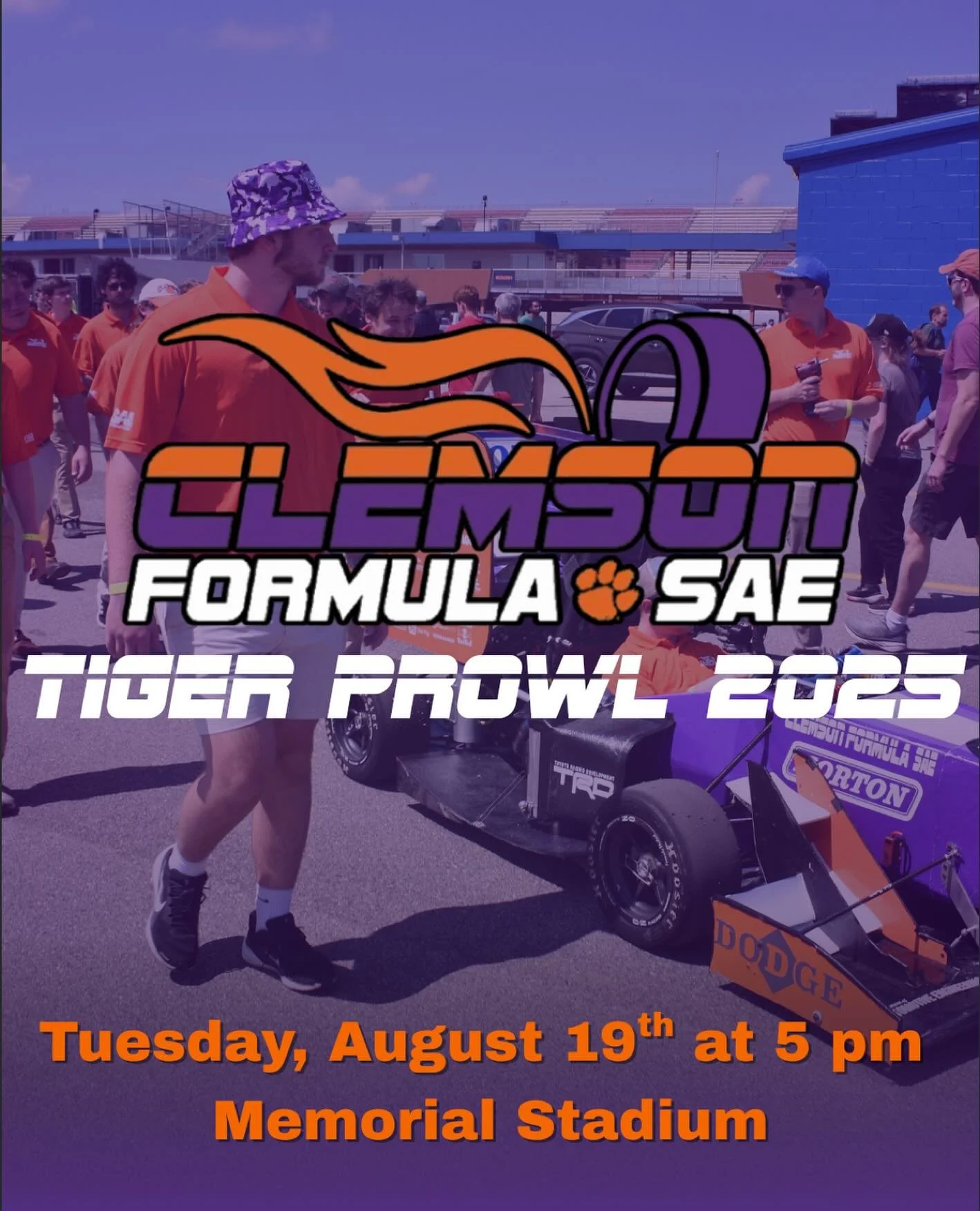 Come stop by tonight during Tiger Prowl! We can&rsquo;t wait to meet you! 🐅 🏎️