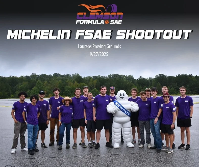 This past weekend, the Tiger 25 competed against six other teams at the annual Michelin Formula SAE Shootout at Laurens Proving Grounds. Despite a rainy morning, we were the team to beat after completing skidpad, autocross, and acceleration. However,