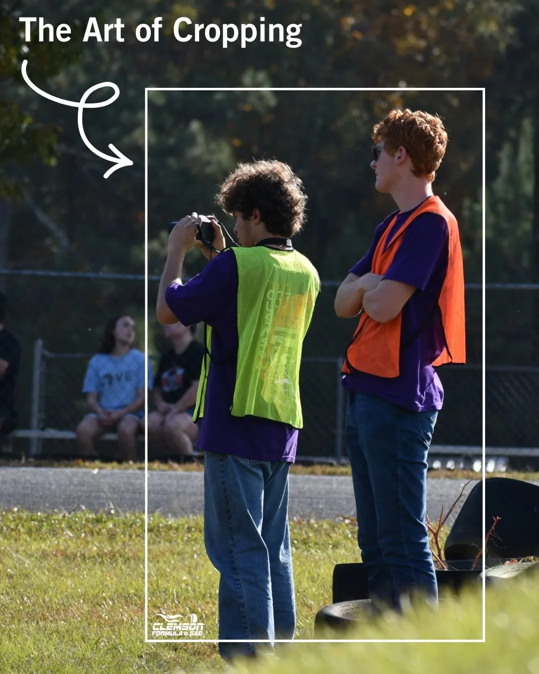 The art of cropping (Clemson FSAE edition) 📷

#Tiger25 #ClemsonFSAE #FormulaSAE #FSAE #FormulaStudent #Motorsports #RaceCar #RaceTeam #STEM #Engineering #Automotive #TheArtOfCropping #Clemson #ClemsonUniversity #GoTigers #StudentOrganization