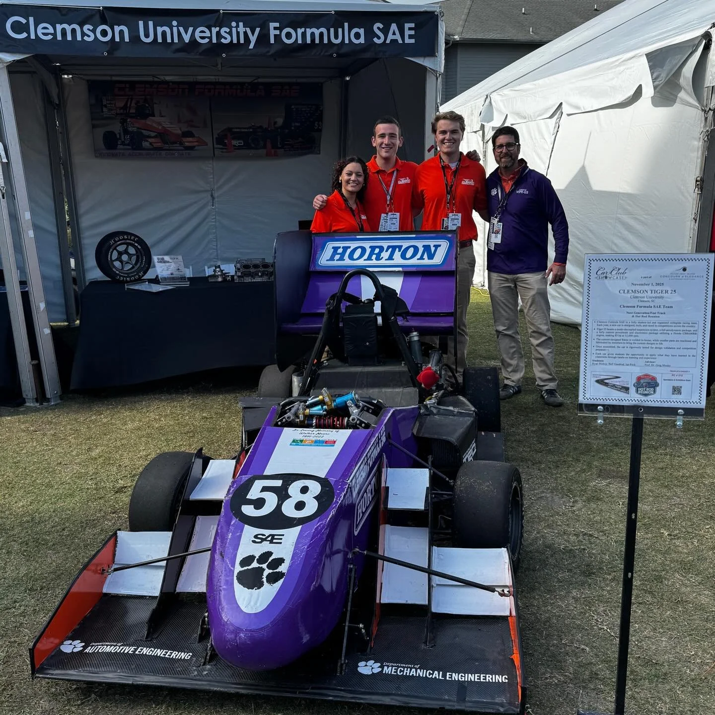 Earlier this month, our team was invited to showcase the Tiger 25 in the Hilton Head Island Concours D&rsquo;Elegance. It was an honor to be a highlighted student team and have the opportunity to network in Hilton Head&rsquo;s second largest annual e
