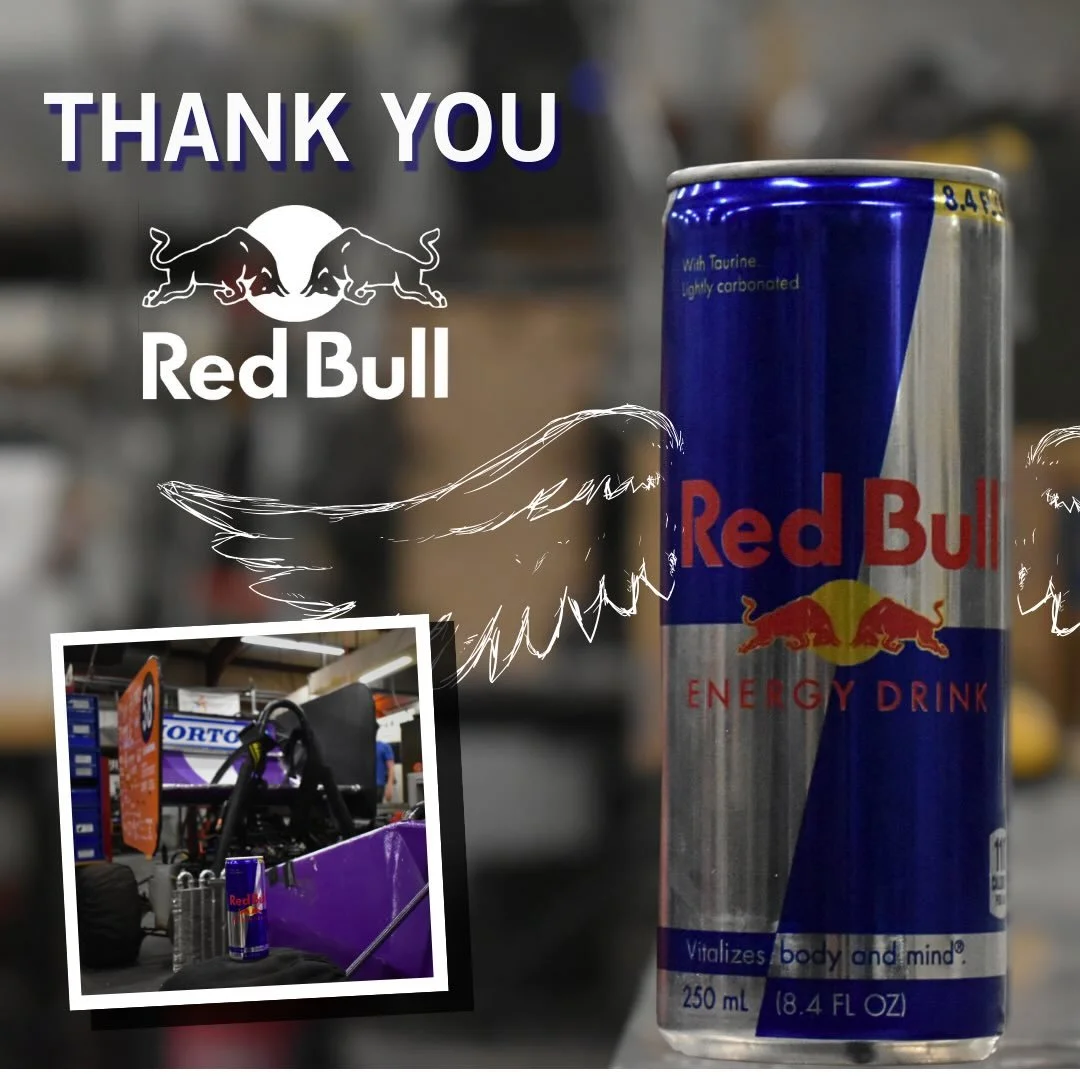 RedBull has been an adored longtime partner of Clemson Formula SAE. Thanks to their many delicious flavors, our team never runs out of energy on or off track. Safe to say, RedBull gave the Tiger 26 wiiiiiings!

#ClemsonFSAE #RedBull #sponsorship #ene