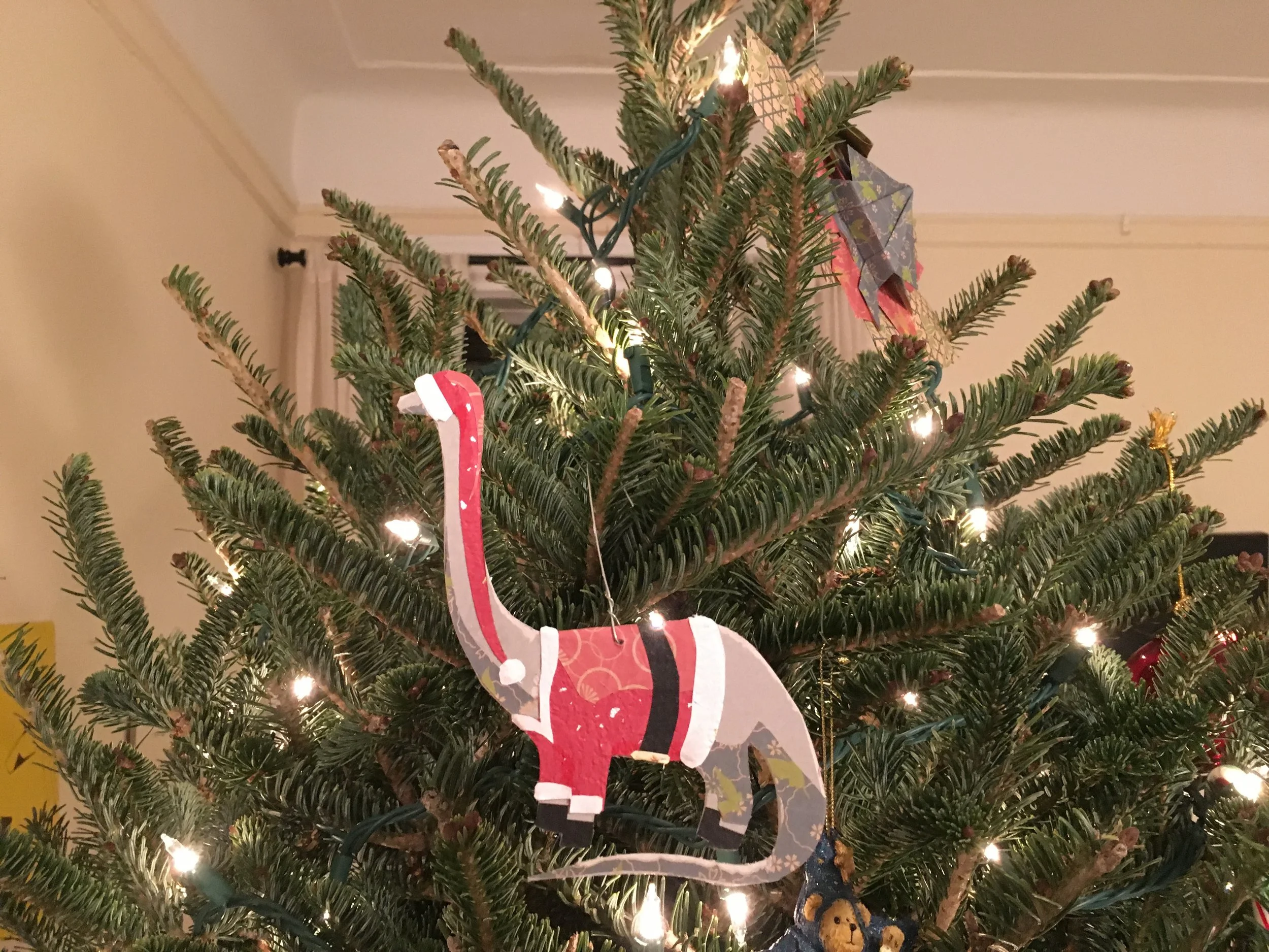Santasaurus Ornament