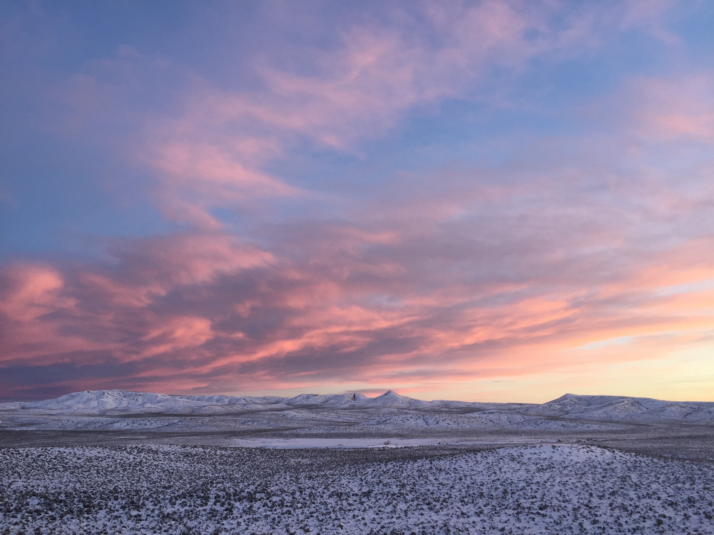 A beautiful Wyoming sunrise