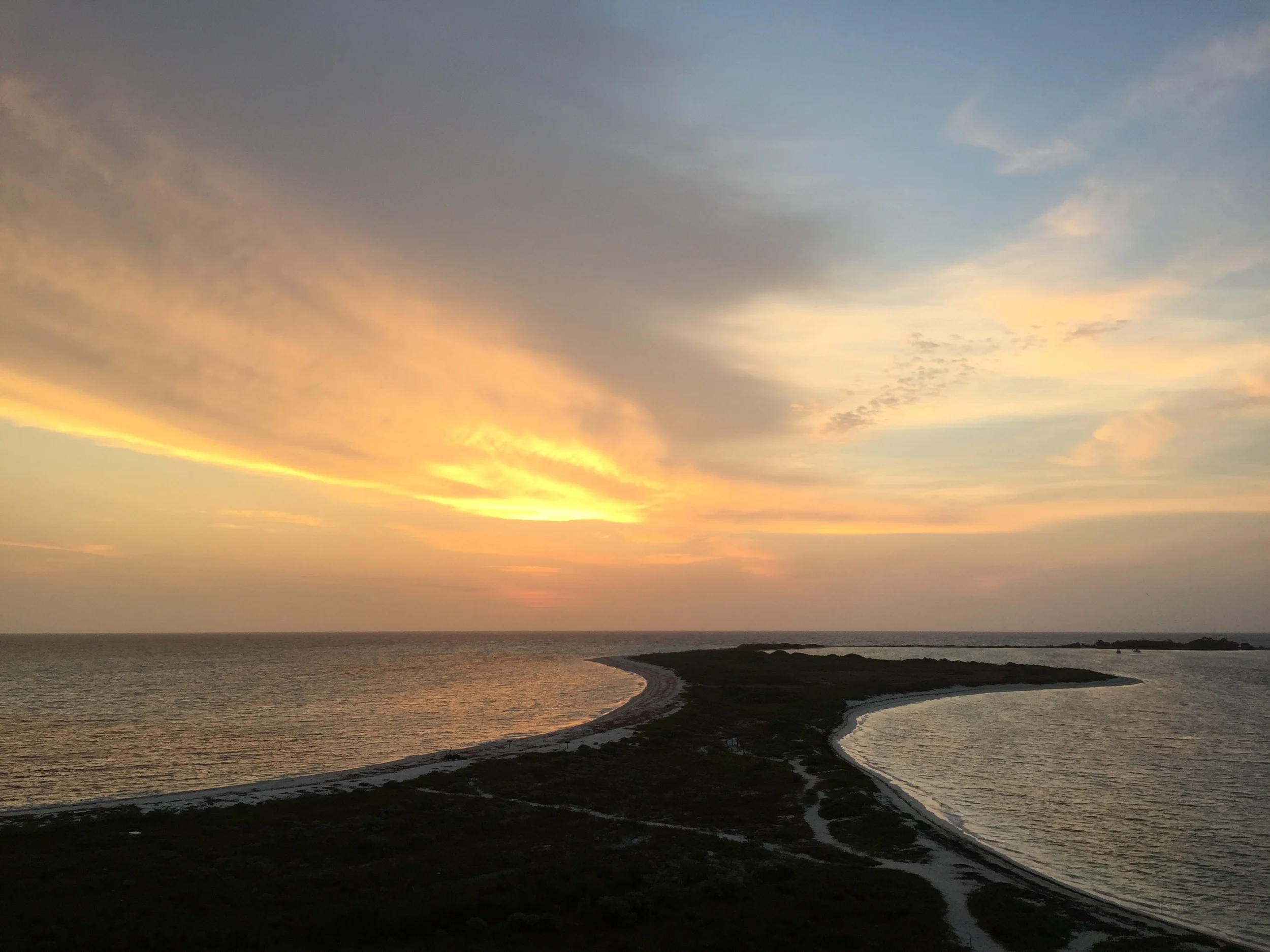 Sunrise over bush key