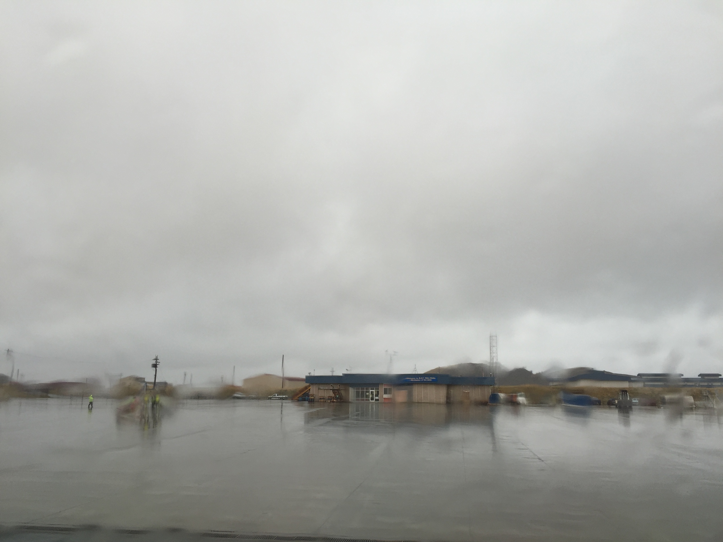 The Adak airport. No control tower and runway 19' above sea level. Pretty fancy for the Aleutians
